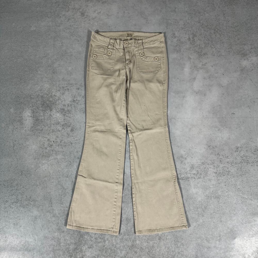 BeBop Pants Flare Khaki - Size: 11
